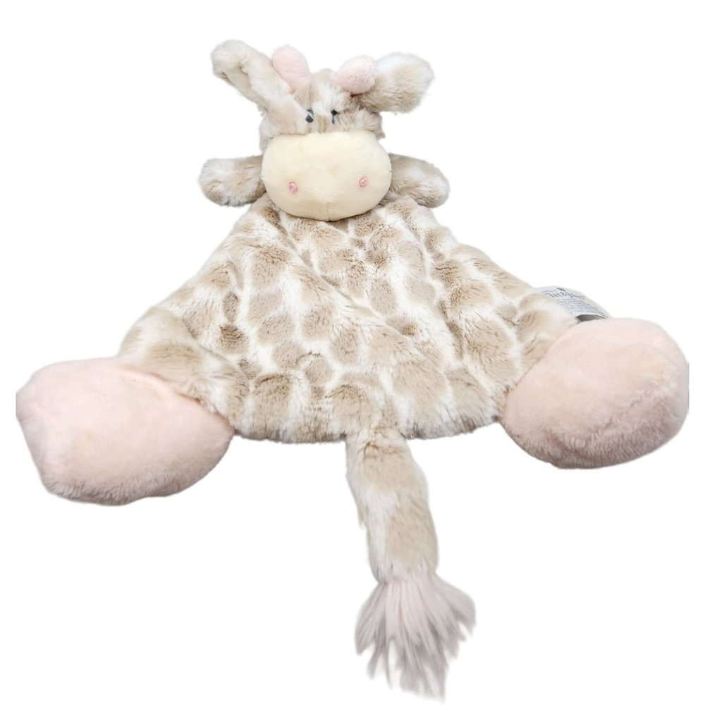 Nat & Jules Giraffe Infant Lovey Rattle Luxurious Baby Sadie DEMDACO EUC